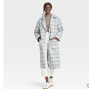 Women's Relaxed Fit Top Overcoat - A New Day